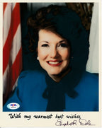 Elizabeth Dole Politician Signed/Autographed 8x10 Photo PSA/DNA 159640