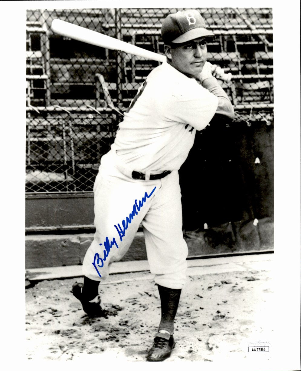 Billy Herman HOF Signed/Autographed 8x10 Photo Brooklyn Dodgers JSA 191422