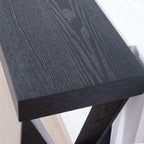 Console Table With Crossed Legs For Hallway - Black