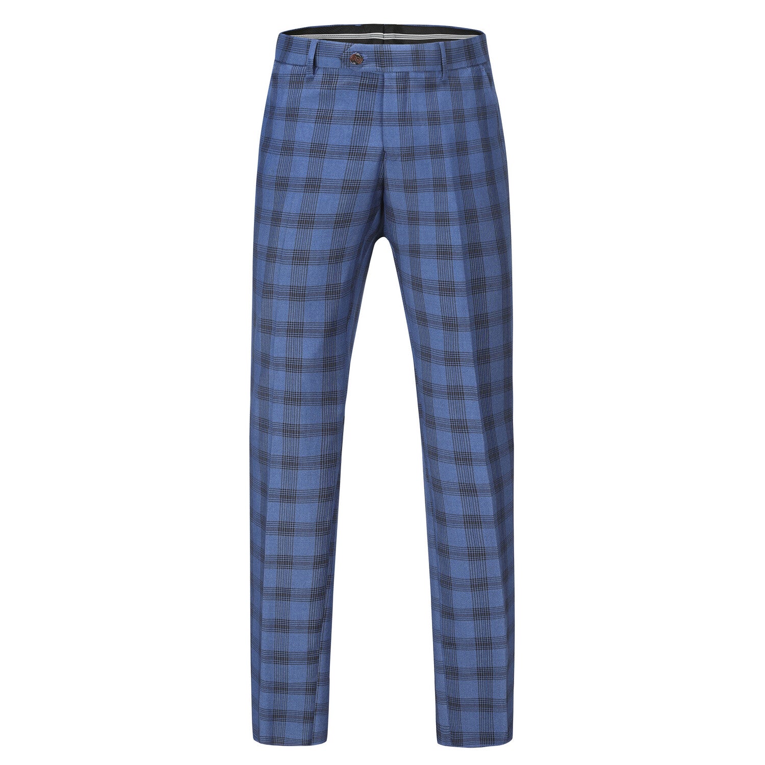 3-Piece Performance Stretch Slim Fit Check Suit // Indigo