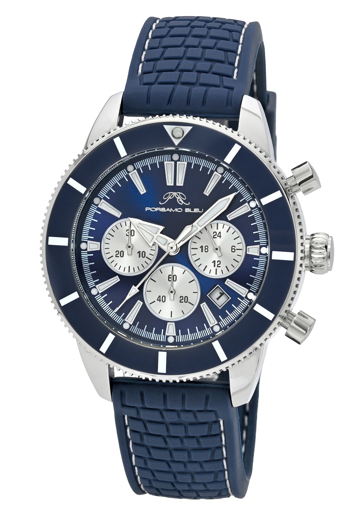 Porsamo Bleu Men's Brandon Silicone Watch 1013DBRR