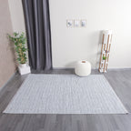 Chenille Woven Rug // Blue