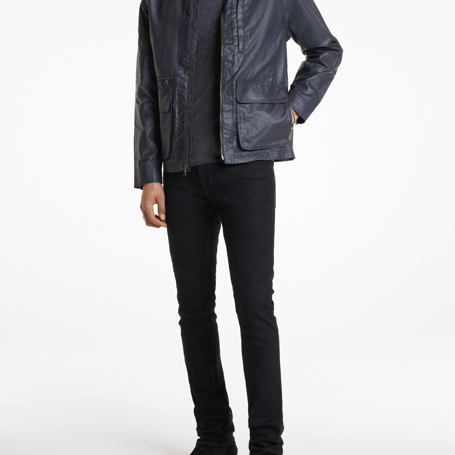 Irving Jacket - Zipper Cl // Dark Navy