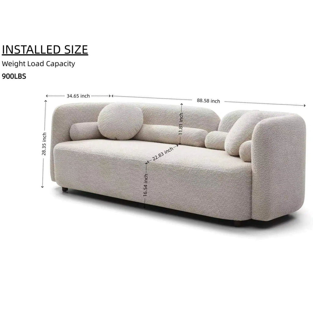 Luxury Modern Couch, 3 Seater Sofa
