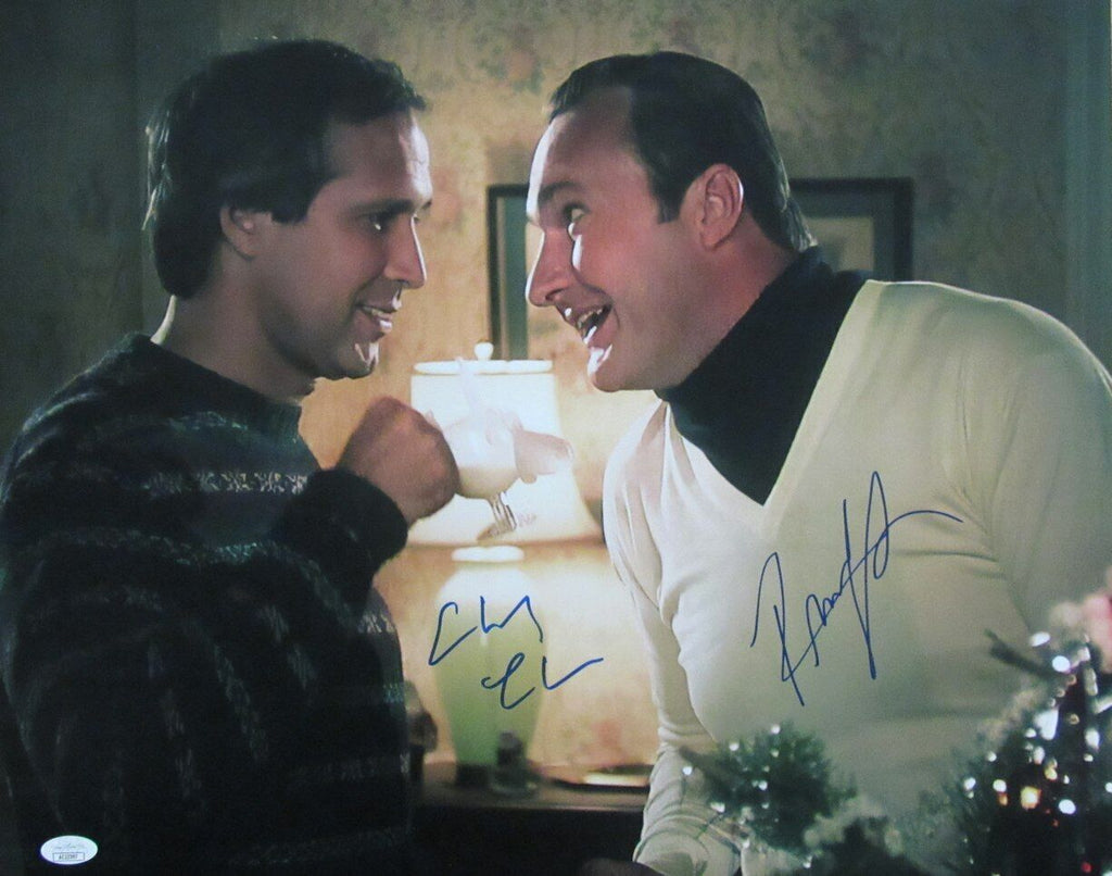 Chevy Chase/Randy Quaid Autographed 16x20 Photo "Christmas Vacation" JSA