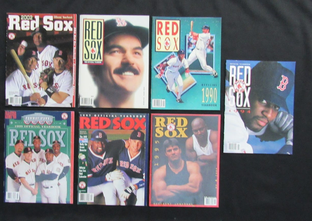 Lot of (23) 1974-2002 Boston Red Sox Official Yearbooks 181809