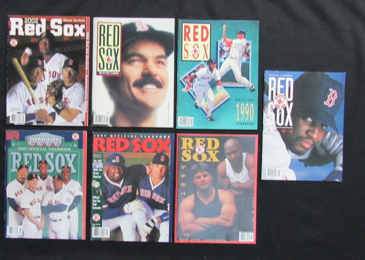 Lot of (23) 1974-2002 Boston Red Sox Official Yearbooks 181809