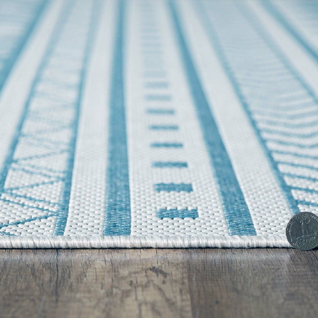 Provo Natura - Machine Woven Performance // Ivory/Aqua - Botanical