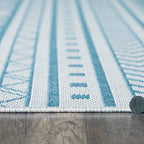 Provo Natura - Machine Woven Performance // Ivory/Aqua - Botanical