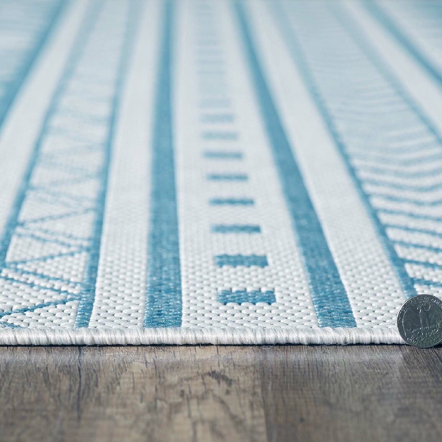 Provo Natura - Machine Woven Performance // Ivory/Aqua - Botanical