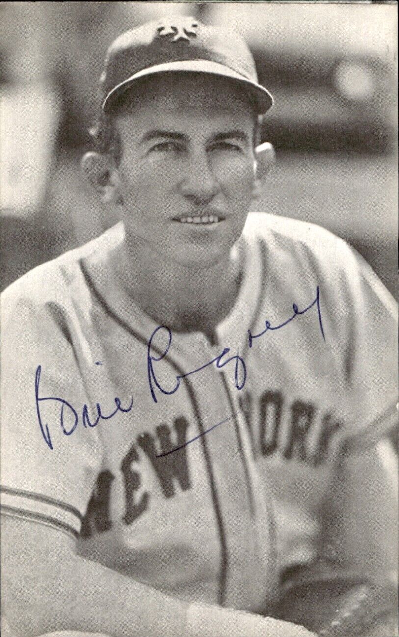 Bill Rigney NY Giants d. 2001 Signed/Autographed 3x5  Photo 178750
