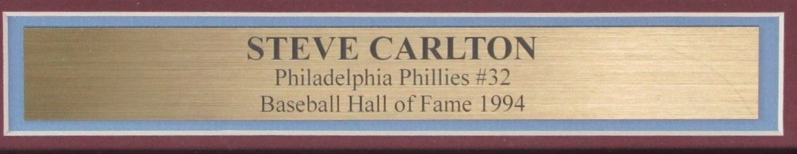 Steve Carlton HOF Signed/Auto 8x10 Photo Philadelphia Phillies Framed JSA 190854