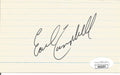 Earl Campbell HOF Houston Oilers Signed/Autographed 3x5 Index Card JSA 151050