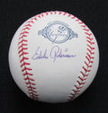 Eddie Robinson Signed/Auto Yankees 100th OML Baseball JSA Inscr  186922