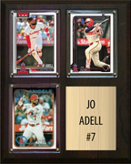 Jo Adell Los Angeles Angels Fan Gift Plaque 8x10 3 Cards Topps, Bowman 2024 2025 2026