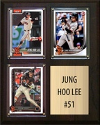 Jung Hoo Lee San Francisco Giants Fan Gift Plaque 8x10 3 Cards Topps, Bowman 2024 2025 2026