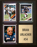 Brian Urlacher Chicago Bears Hall of Fame Fan Gift Plaque 8x10 3 Cards Prizm, Donruss, Score 2024 2025 2026