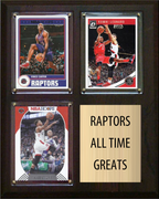 Toronto Raptors All-Time Greats Fan Cave Plaque 8x10 3 Cards Vince Carter Kawhi Leonard Kyle Lowry