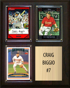 Craig Biggio Houston Astros Hall of Fame Fan Gift Plaque 8x10 3 Cards Topps, Bowman 2024 2025 2026