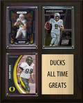 Oregon Ducks All-Time Greats 8x10 Plaque 3 Cards Justin Herbert Marcus Mariota Haloti Ngata