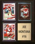 Joe Montana San Francisco 49ers HOF Fan Gift Plaque 8x10 3 Cards Topps Donruss Panini 2024 2025 2026