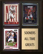 Oklahoma Sooners All-Time Greats 8x10 Plaque 3 Cards Adrian Peterson CeeDee Lamb Baker Mayfield