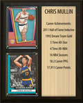 Chris Mullin Golden State Warriors Hall of Fame Stats Plaque 8x10 2 Cards Hoops, Prizm, Donruss 2024 2025 2026