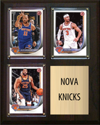 Nova Knicks Plaque 8x10 Brunson Hart Bridges Villanova New York Knicks 3 Cards NBA