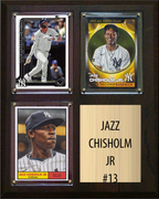 Jazz Chisholm New York Yankees Fan Gift Plaque 8x10 3 Cards Topps Donruss Panini 2024 2025 2026