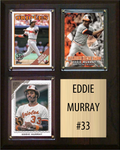 Eddie Murray Baltimore Orioles Hall of Fame Fan Gift Plaque 8x10 3 Cards Topps, Bowman 2024 2025 2026