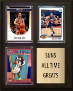 Phoenix Suns All-Time Greats Fan Cave Plaque 8x10 3 Cards Steve Nash Charles Barkley Amar'e Stoudemire