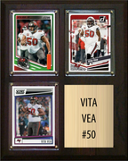 Vita Vea Tampa Bay Buccaneers Fan Gift Plaque 8x10 3 Cards Prizm, Donruss, Score 2024 2025 2026