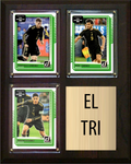 2026 Team Mexico World Cup Soccer Plaque 8x10 Gimenez Jimenez Alvarez 3 Donruss Cards Fan Gift