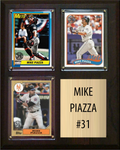 Mike Piazza New York Mets HOF Fan Gift Plaque 8x10 3 Cards Topps Donruss Panini 2024 2025 2026