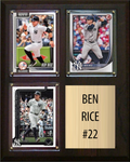 Ben Rice New York Yankees Fan Gift Plaque 8x10 3 Cards Topps, Bowman 2024 2025 2026