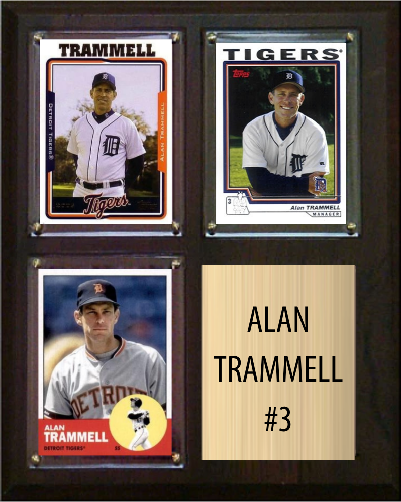Alan Trammell Detroit Tigers Hall of Fame Fan Gift Plaque 8x10 3 Cards Topps, Bowman 2024 2025 2026