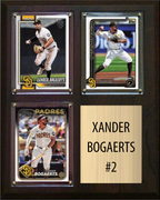 Xander Bogaerts San Diego Padres Fan Gift Plaque 8x10 3 Cards Topps, Bowman 2024 2025 2026
