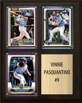 Vinnie Pasquantino Kansas City Royals Fan Gift Plaque 8x10 3 Cards Topps, Bowman 2024 2025 2026