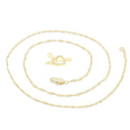 Cubic Zirconia 14K Gold Filled Heart With Arrow Pendant Necklace Set