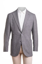 Sartorio Herringbone Virgin Wool-Silk-Cotton Sport Jacket