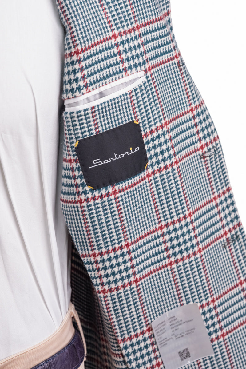 Sartorio Prince of Wales Wool Sport Jacket