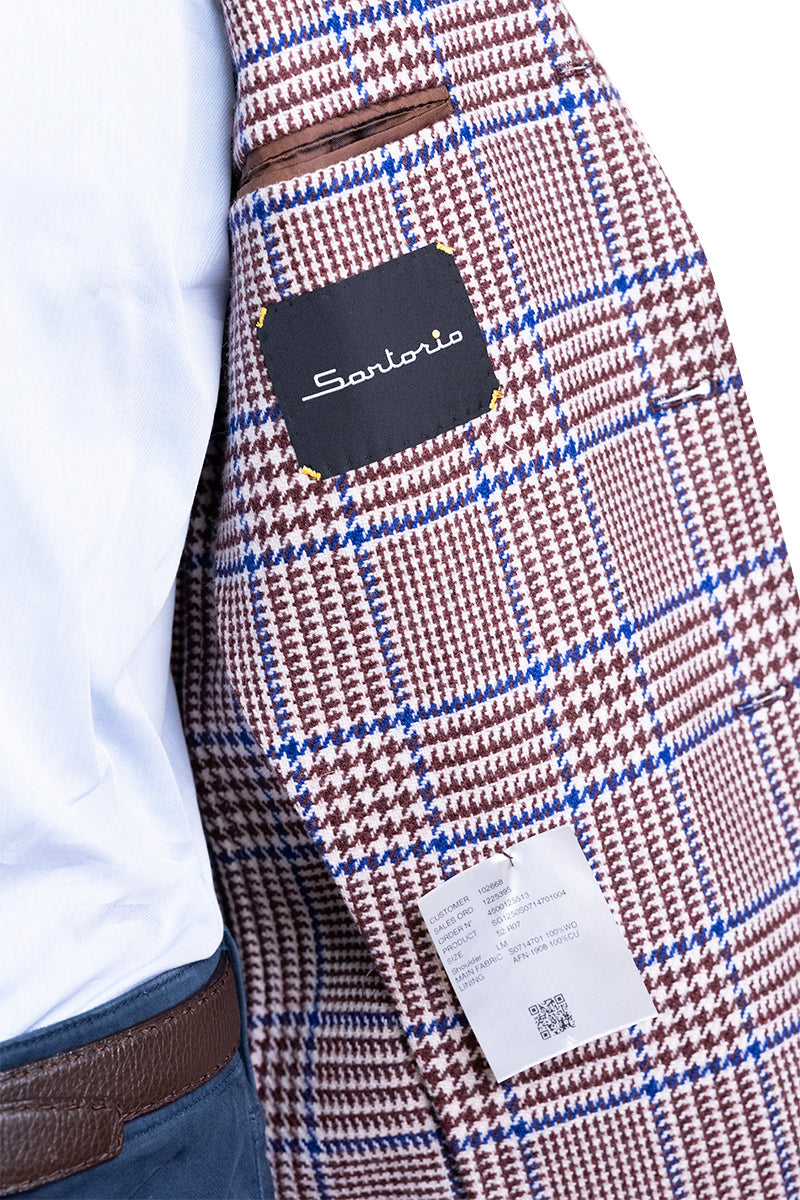 Sartorio Prince of Wales Wool Sport Jacket