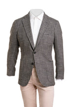 Sartorio Houndstooth Virgin Wool-Silk-Cotton Sport Jacket