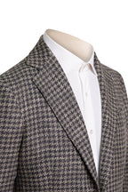 Sartorio Houndstooth Virgin Wool-Silk-Cotton Sport Jacket