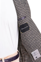 Sartorio Houndstooth Virgin Wool-Silk-Cotton Sport Jacket