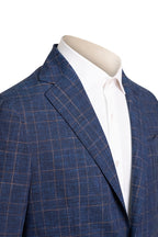 Sartorio Double-Windowpane Wool-Cotton Sport Jacket