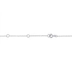Sterling Silver Treated Diamond By Yard Necklace (3/4 cttw, Blue Color, I2-I3 Clarity)