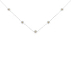 Sterling Silver Diamond Station Necklace (1/2 cttw, I-J Color, I1-I2 Clarity)