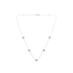 Sterling Silver Diamond Station Necklace (1/2 cttw, I-J Color, I1-I2 Clarity)