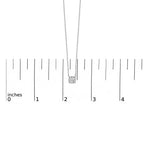 14K White Gold 1.00 Cttw Lab Grown Diamond Solitaire Pendant